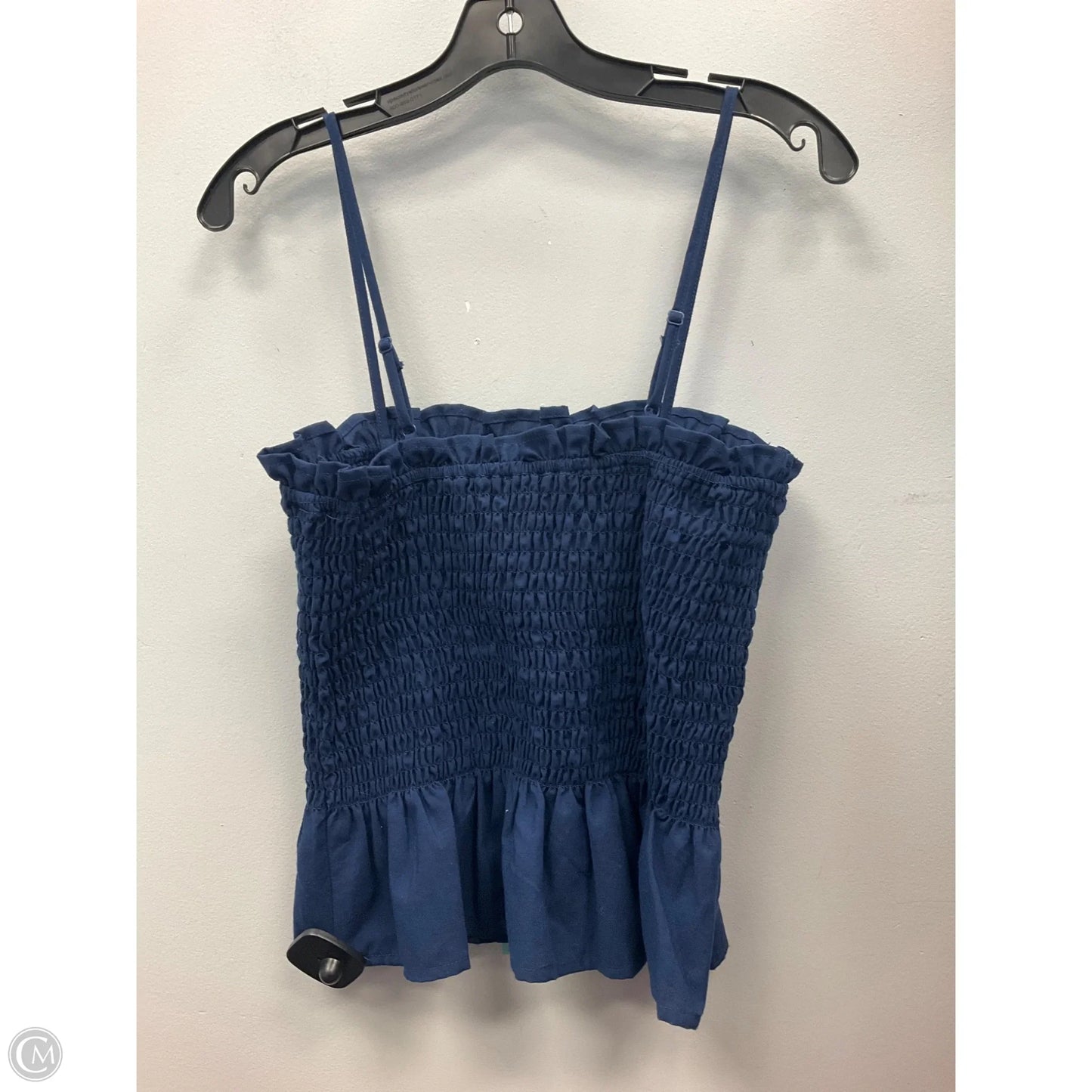 Top Sleeveless By Pink Lily In Blue, Size: L