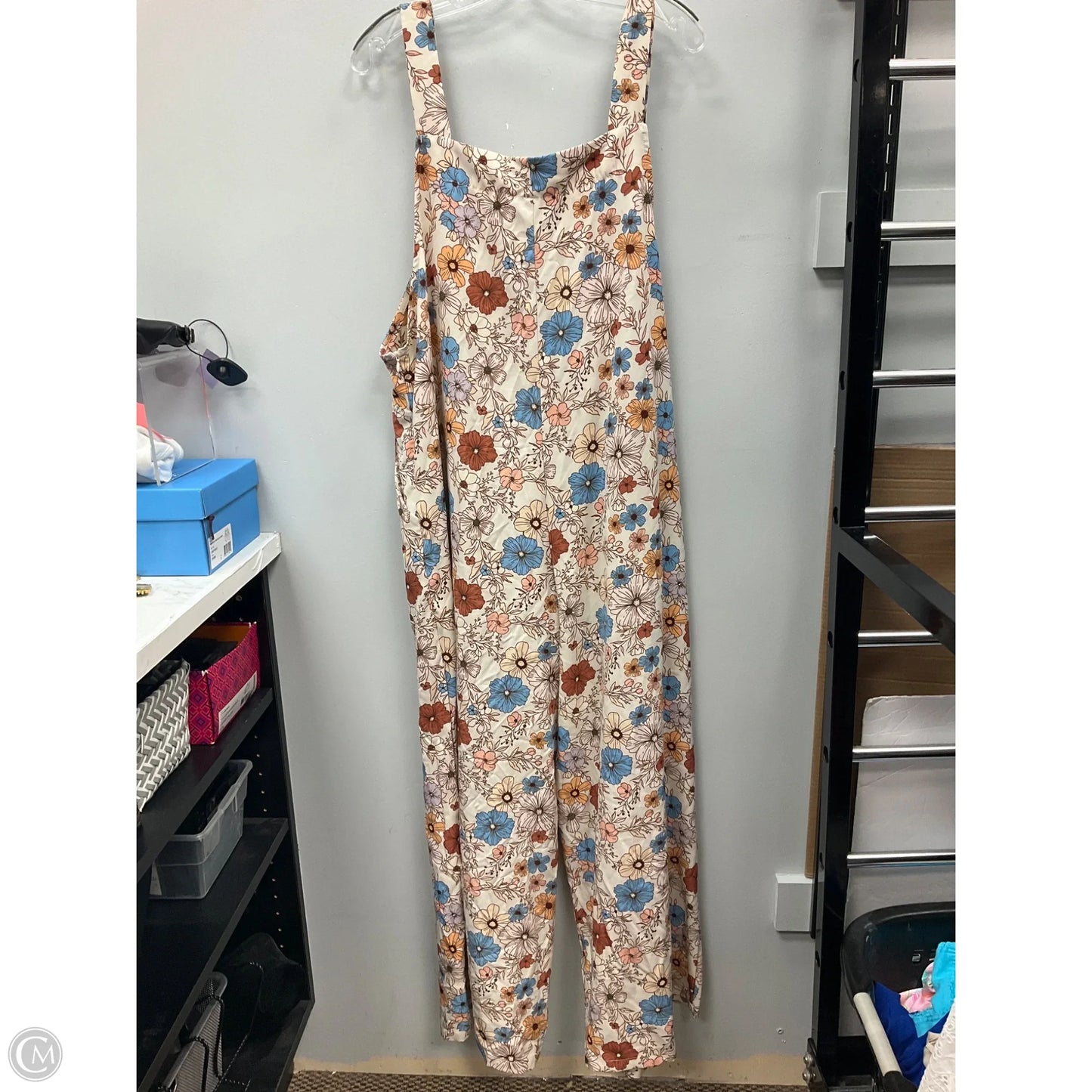 Jumpsuit By Emery Rose In Floral Print, Size: 1x