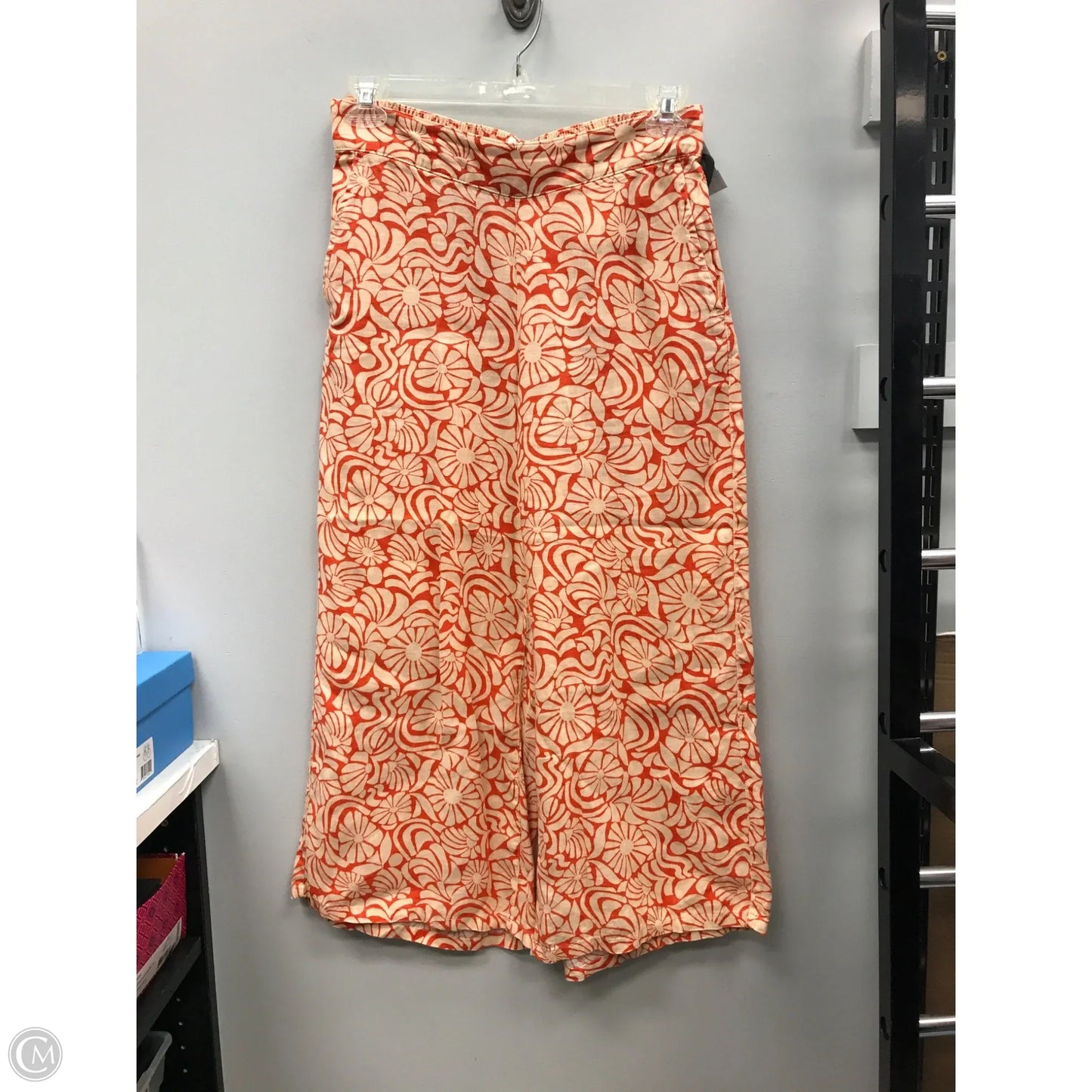 Pants Linen By Rachel Zoe In Orange, Size: M