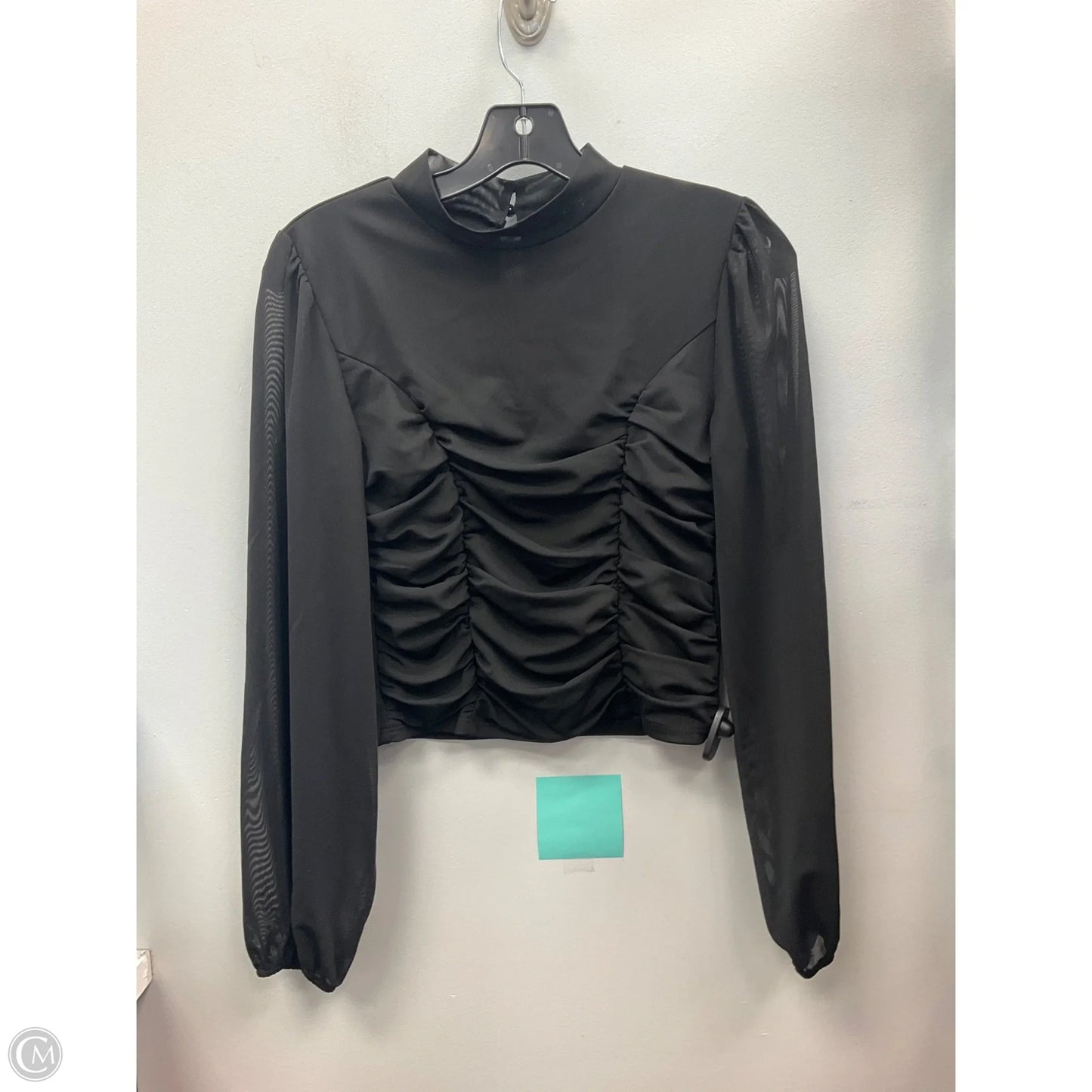 Top Long Sleeve By Clothes Mentor In Black, Size: M