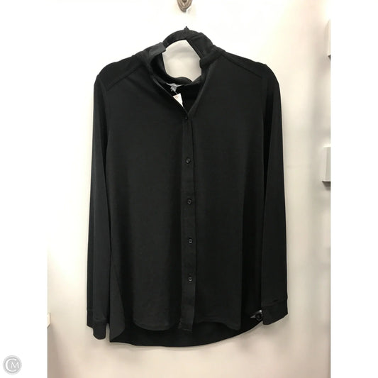 Top Long Sleeve By Adrianna Papell In Black, Size: Xl