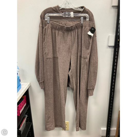 Athletic Pants 2pc By 90 Degrees By Reflex In Mauve, Size: Xl