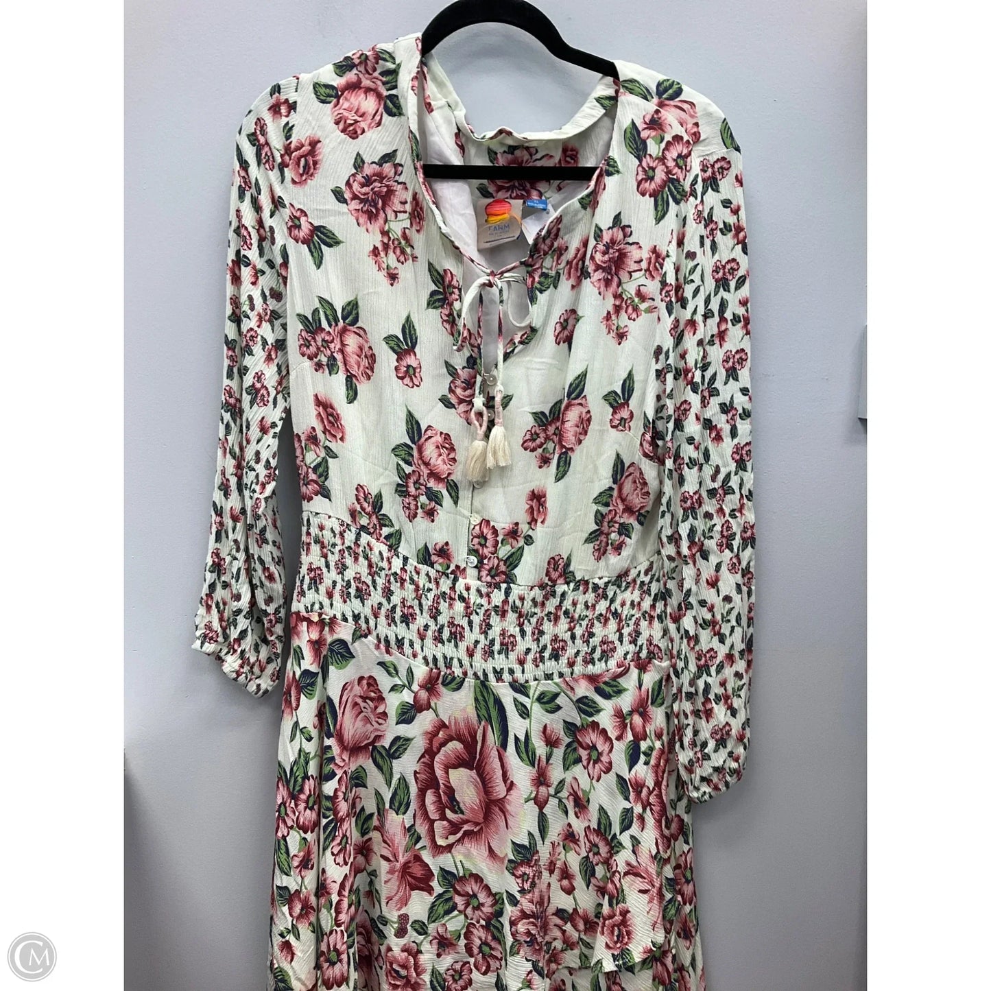 Dress Casual Midi By Farm Rio In Floral Print, Size: Xl