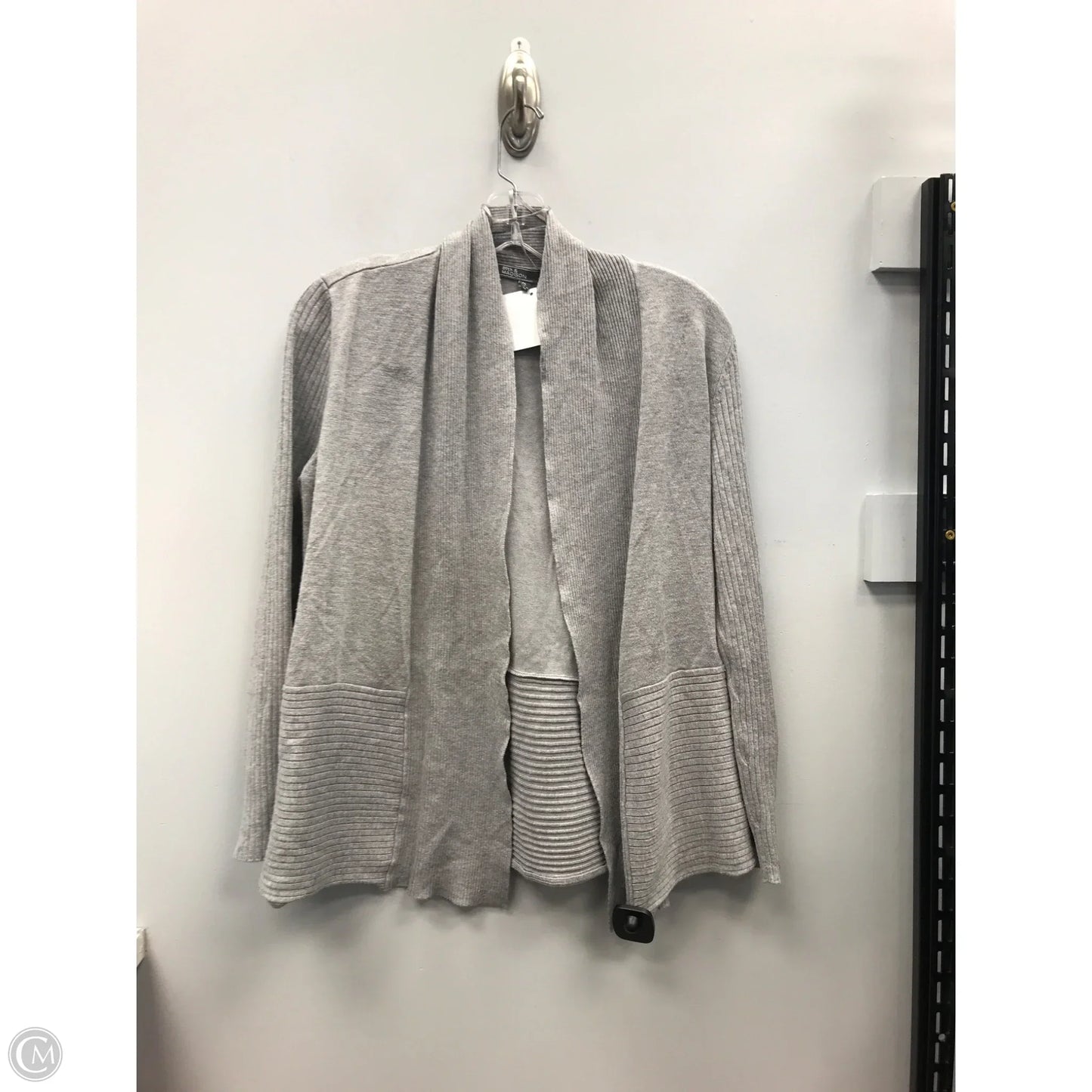 Sweater Cardigan By 89th And Madison In Grey, Size: Lp