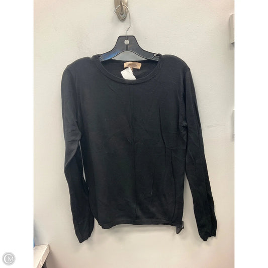 Top Long Sleeve By Philosophy In Black, Size: M