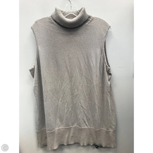 Top Long Sleeve By Liz And Me In Silver, Size: 1x