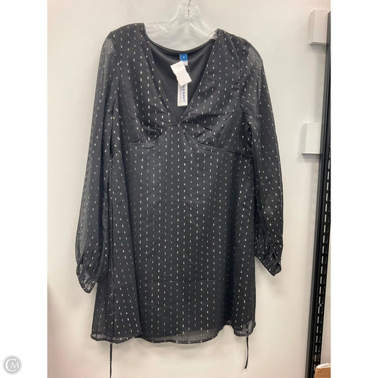 Dress Casual Short By Old Navy In Black & Silver, Size: M