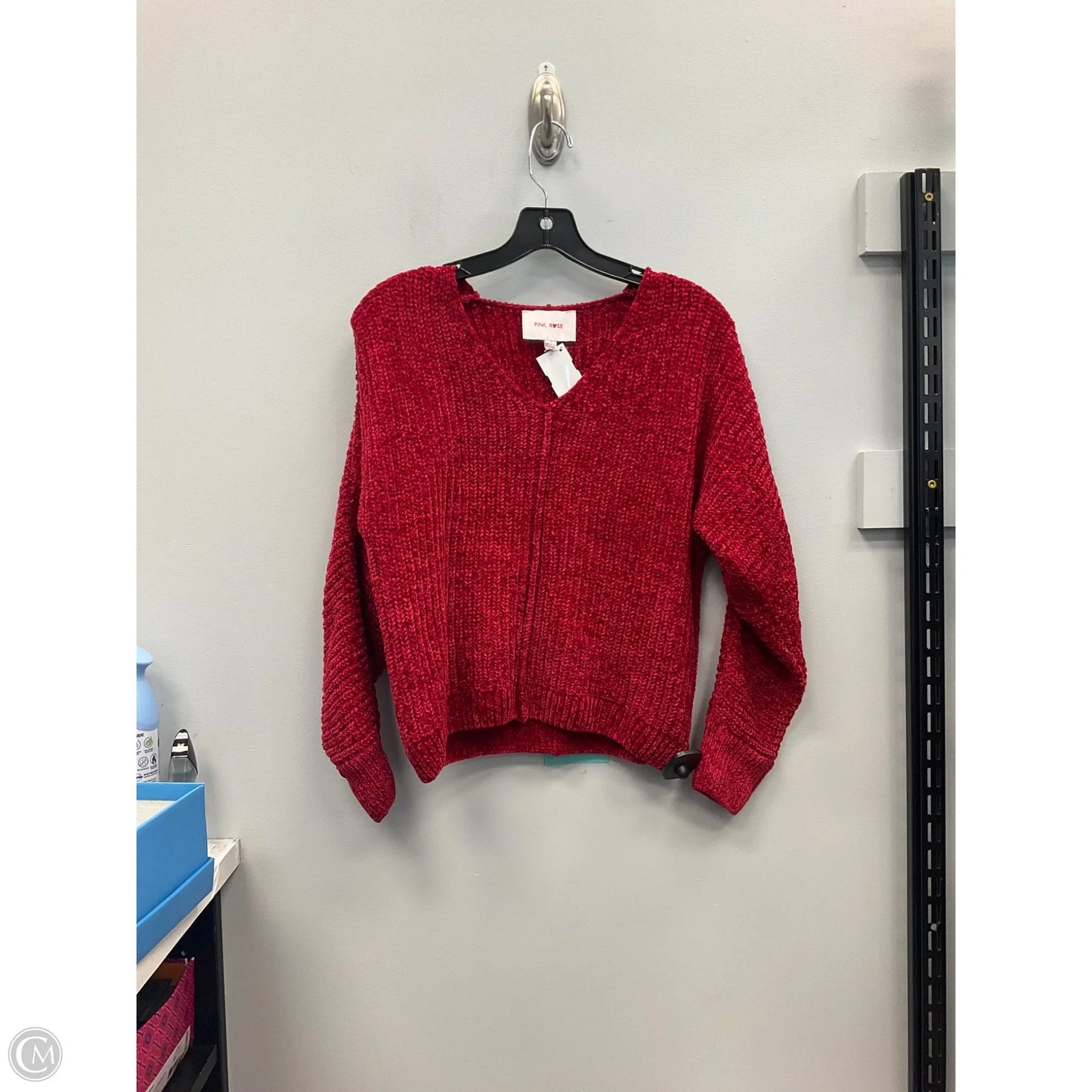Sweater By Pink Rose In Red, Size: Xs