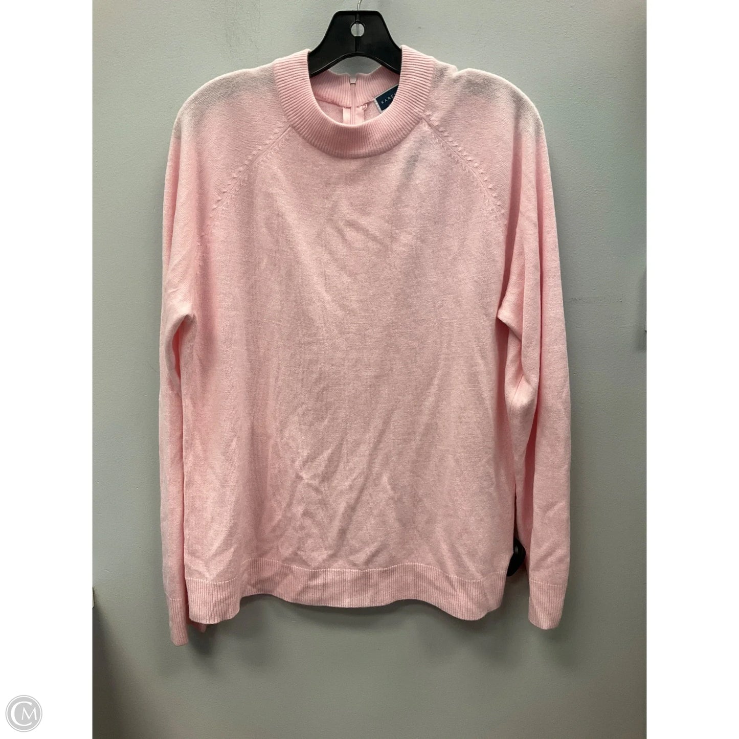 Sweater By Karen Scott In Pink, Size: Xl