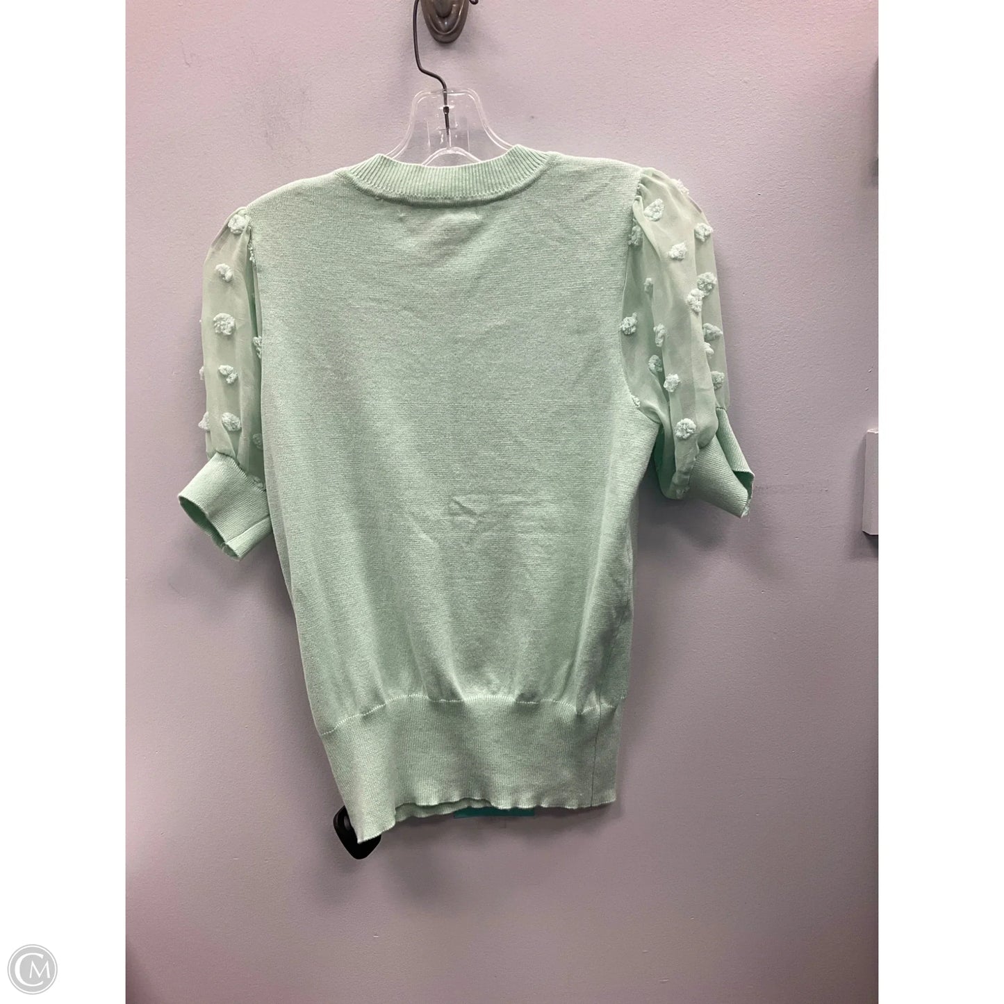Sweater Short Sleeve By Clothes Mentor In Green, Size: S
