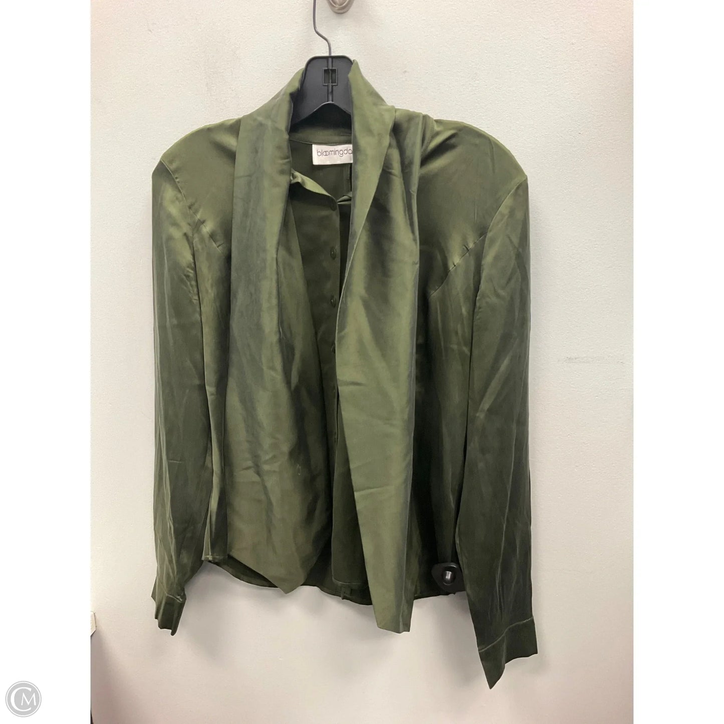Top Long Sleeve By Bloomingdales In Green, Size: 6p