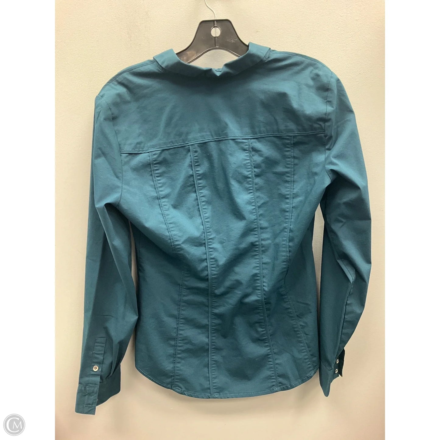 Top Long Sleeve By New York And Co In Teal, Size: S