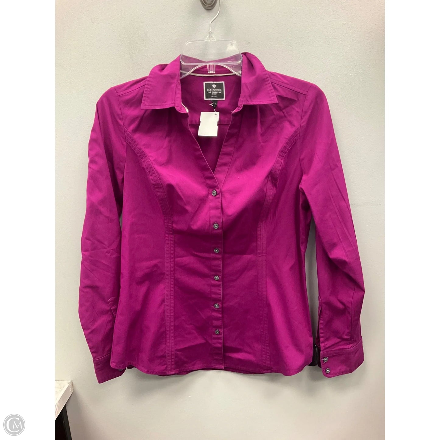 Top Long Sleeve By Express In Purple, Size: M