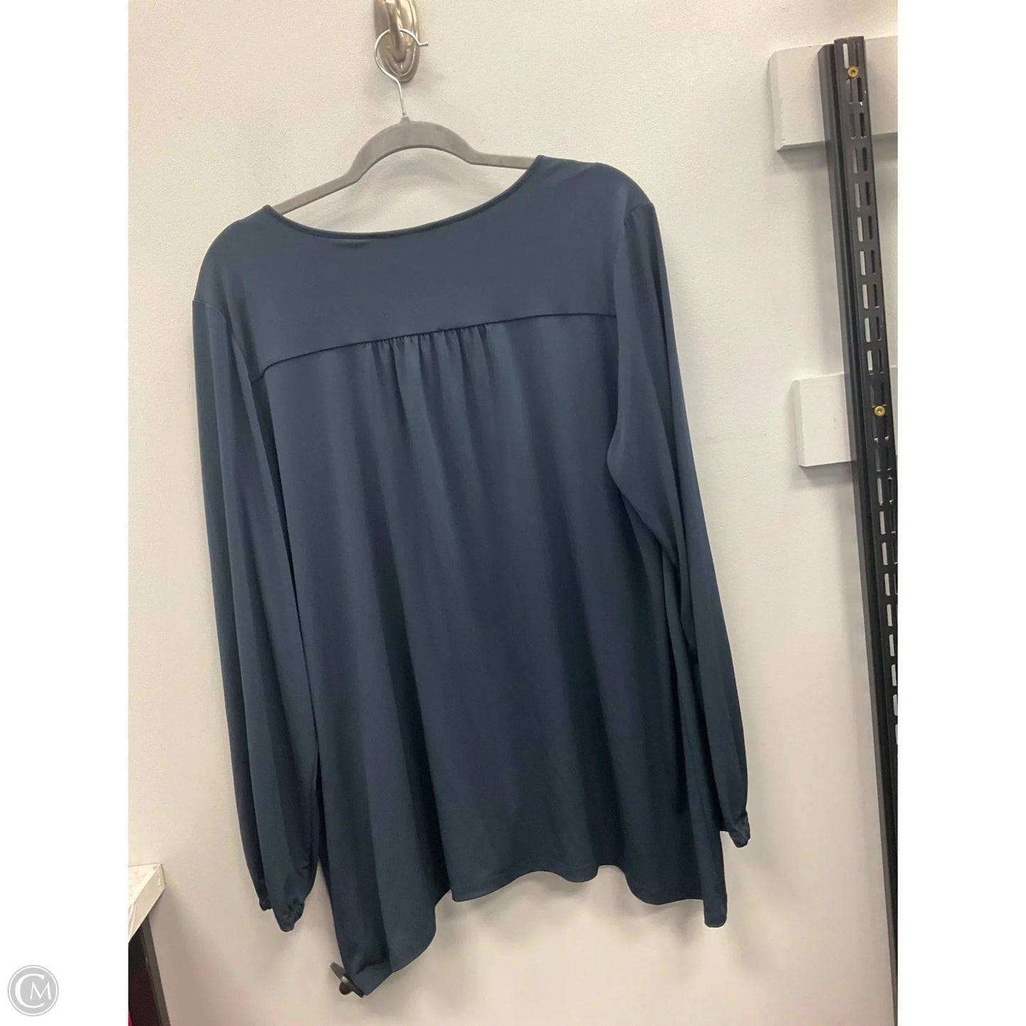 Top Long Sleeve By Michael By Michael Kors In Navy, Size: 1x