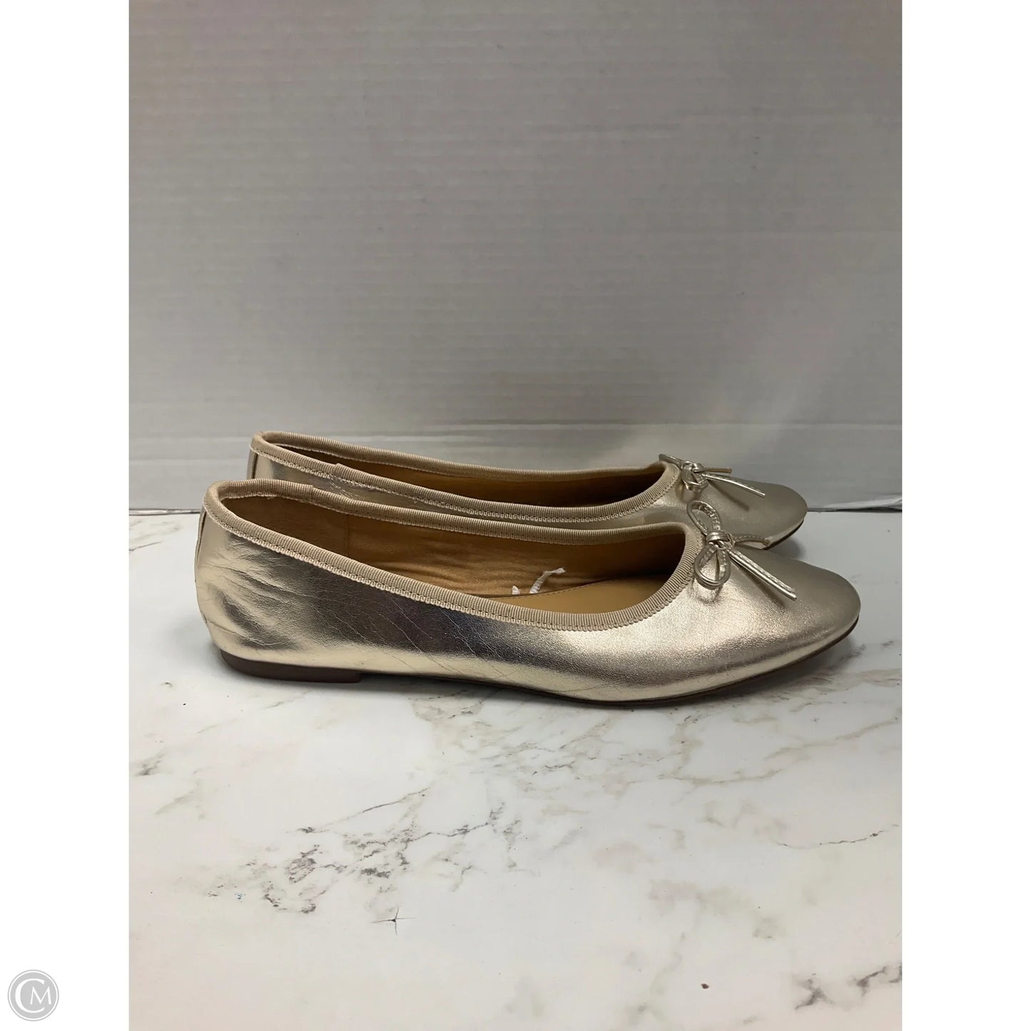 Shoes Flats By J. Crew In Gold, Size: 8.5