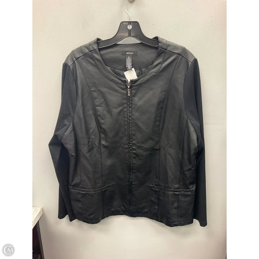 Jacket Moto By Alfani In Black, Size: Xl