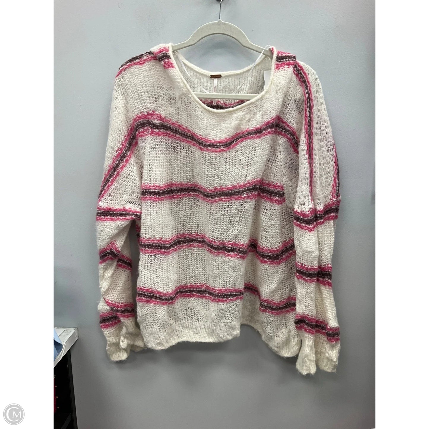 Sweater By Free People In Striped Pattern, Size: M