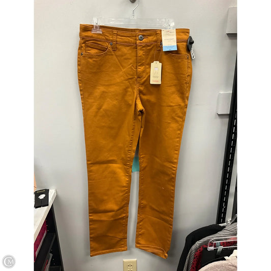 Jeans Straight By St Johns Bay In Orange, Size: 8