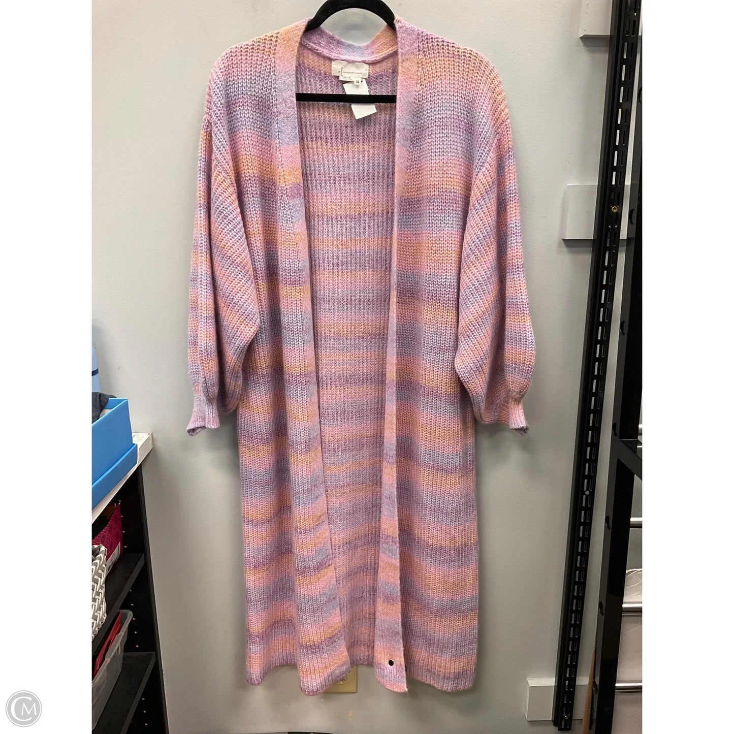 Sweater Cardigan By Anthropologie In Purple, Size: Osfm