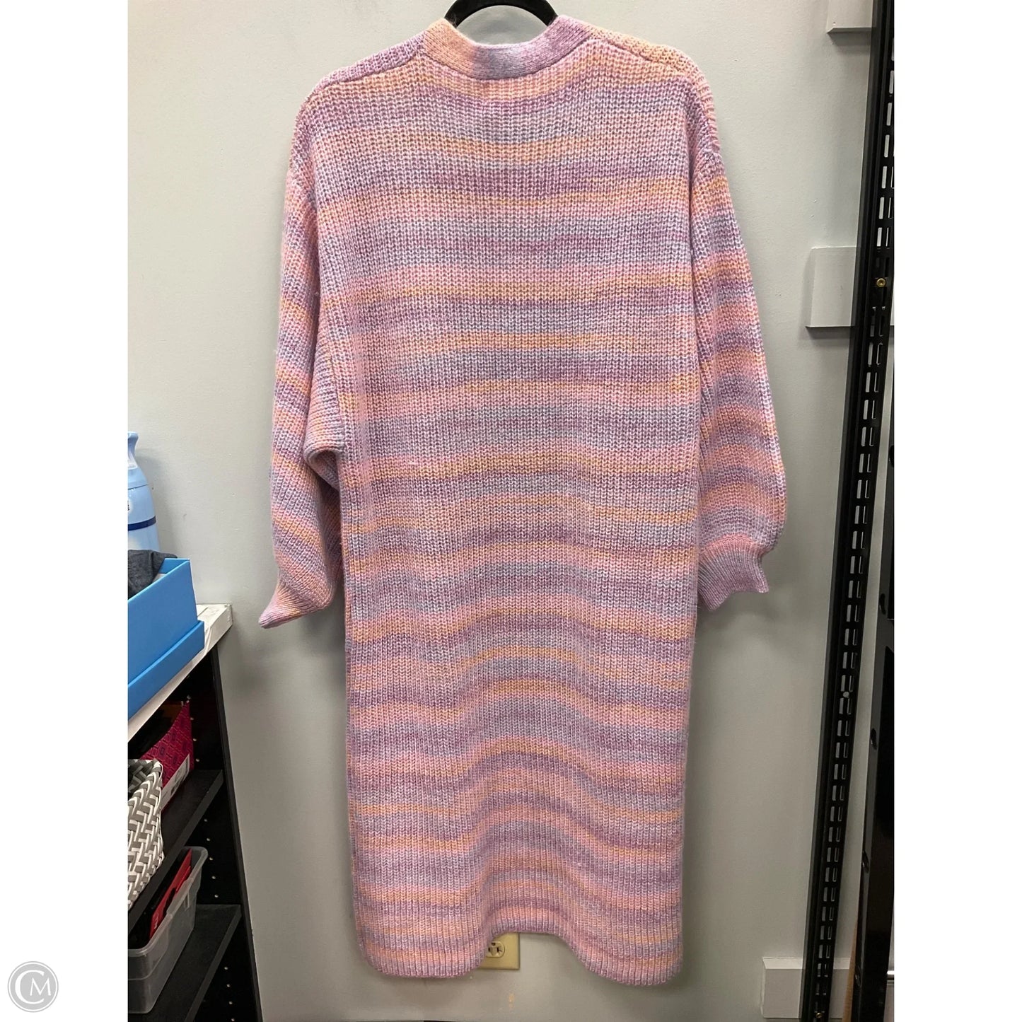 Sweater Cardigan By Anthropologie In Purple, Size: Osfm