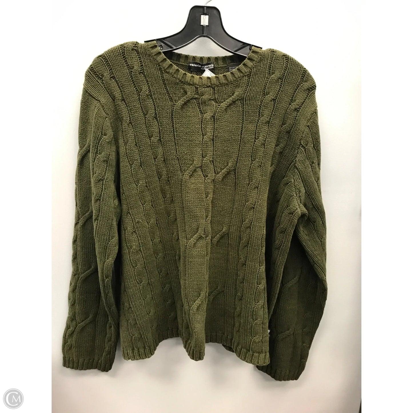 Sweater By Valerie Stevens In Green, Size: Lp