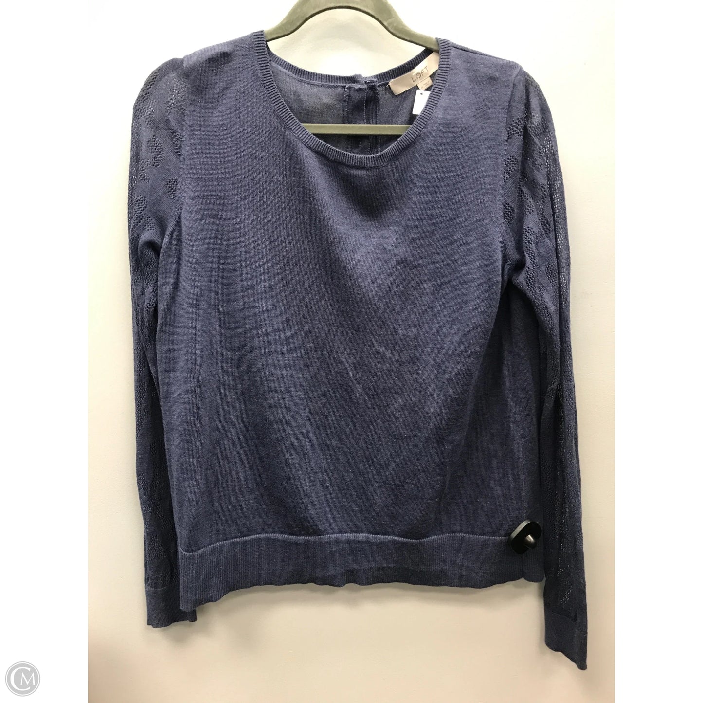 Top Long Sleeve By Loft In Blue, Size: M
