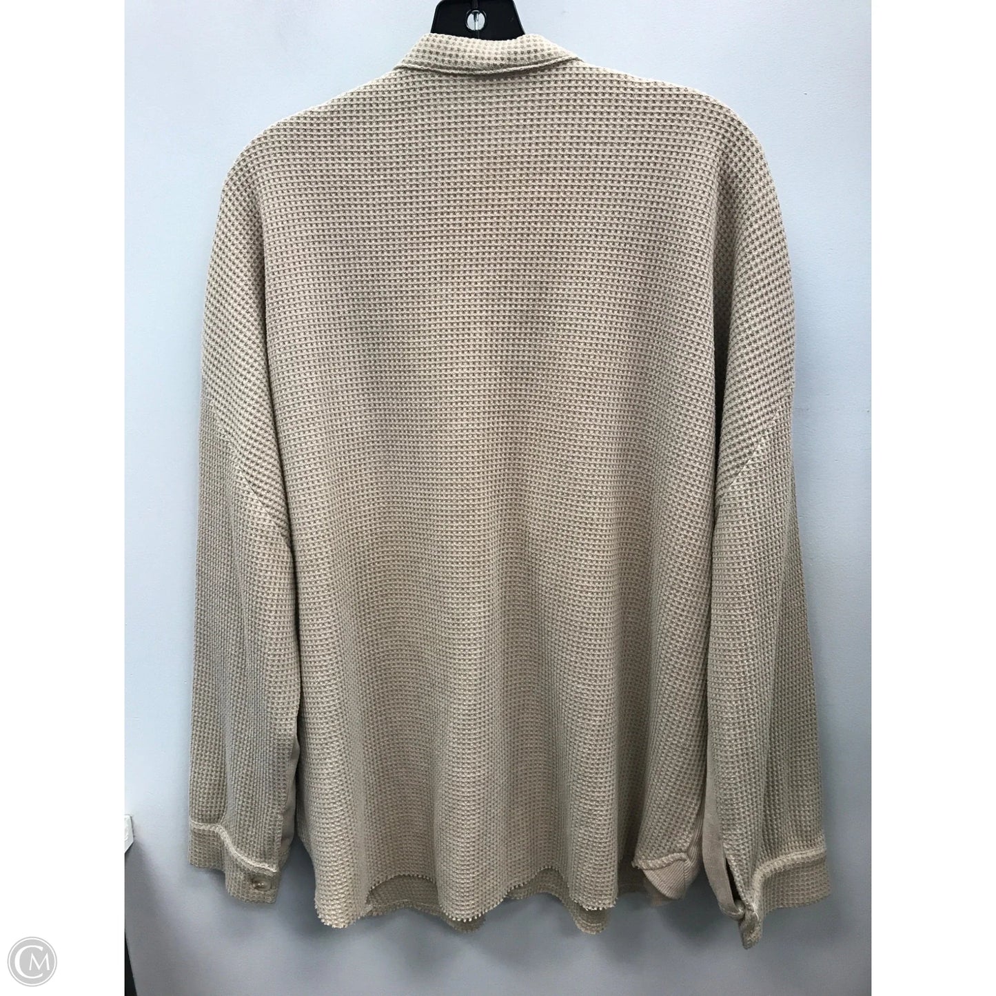 Top Long Sleeve By Clothes Mentor In Tan, Size: L