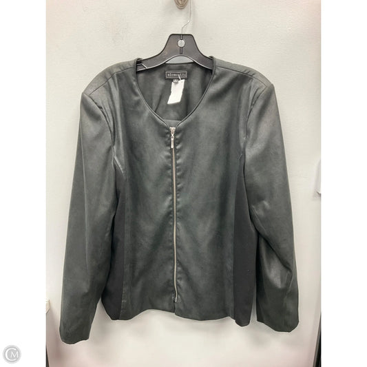 Jacket Moto By Elementz In Black, Size: Xl