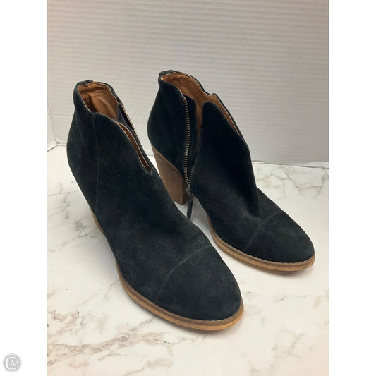 Boots Ankle Heels By Clothes Mentor In Black, Size: 8