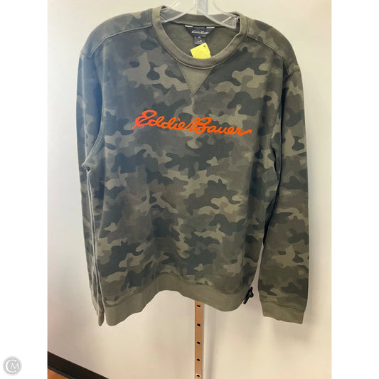 Top Long Sleeve By Eddie Bauer In Camouflage Print, Size: M