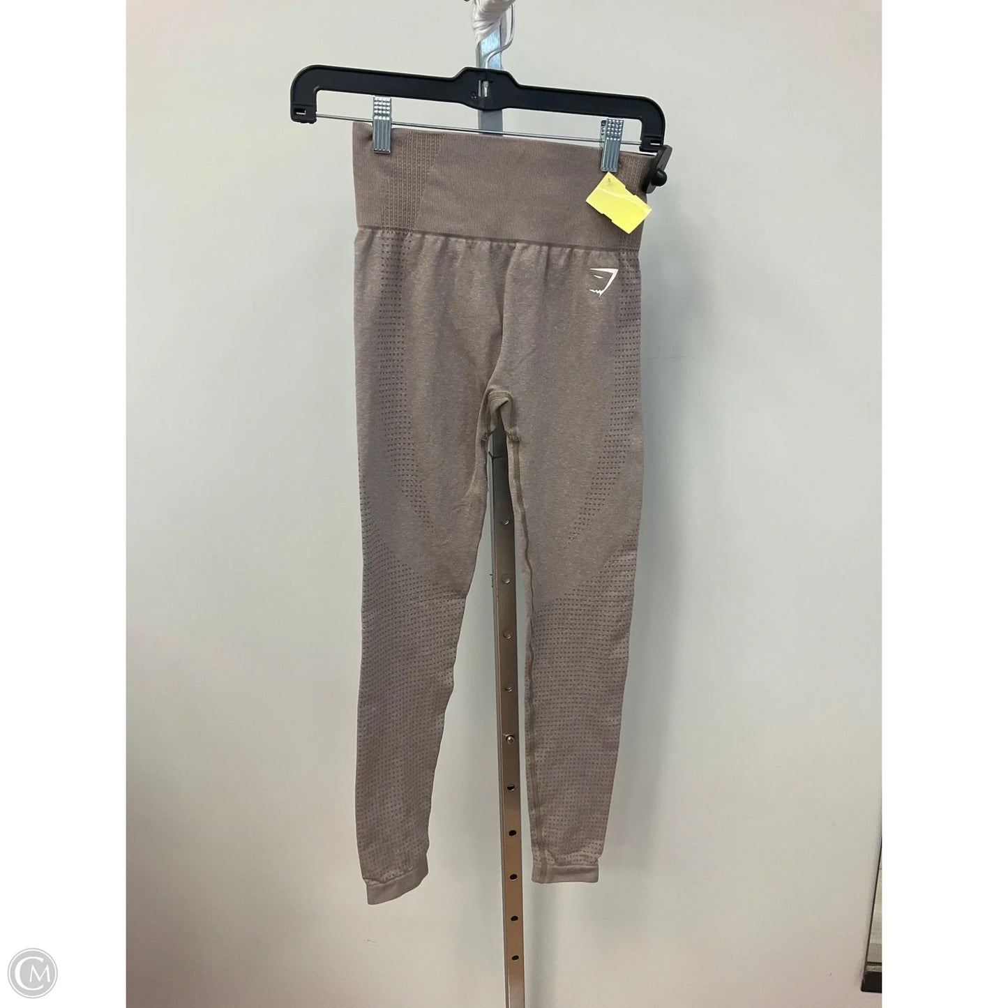 Athletic Leggings By Gym Shark In Tan, Size: S