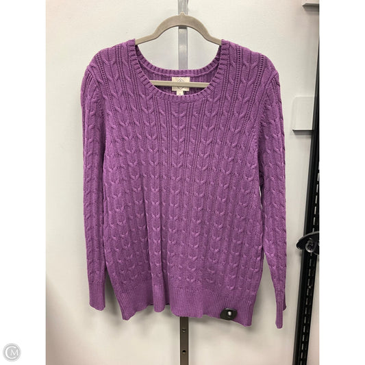 Sweater By St Johns Bay In Purple, Size: 2x