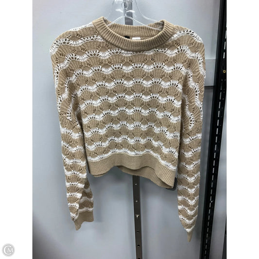Sweater By Divided In Tan & White, Size: S
