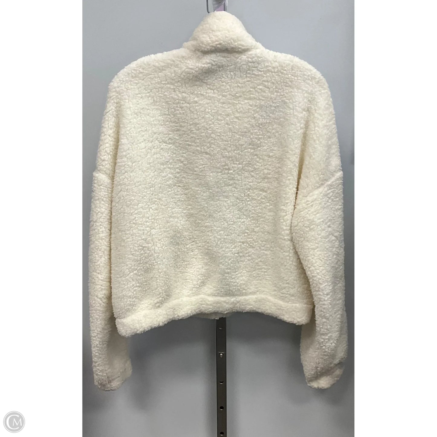 Jacket Faux Fur & Sherpa By Garage In White, Size: L