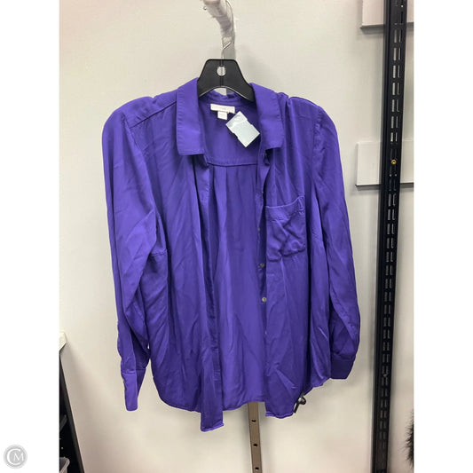 Top Long Sleeve By J. Jill In Purple, Size: S