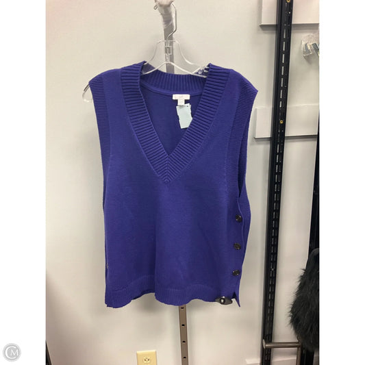 Vest Sweater By J. Jill In Purple, Size: S