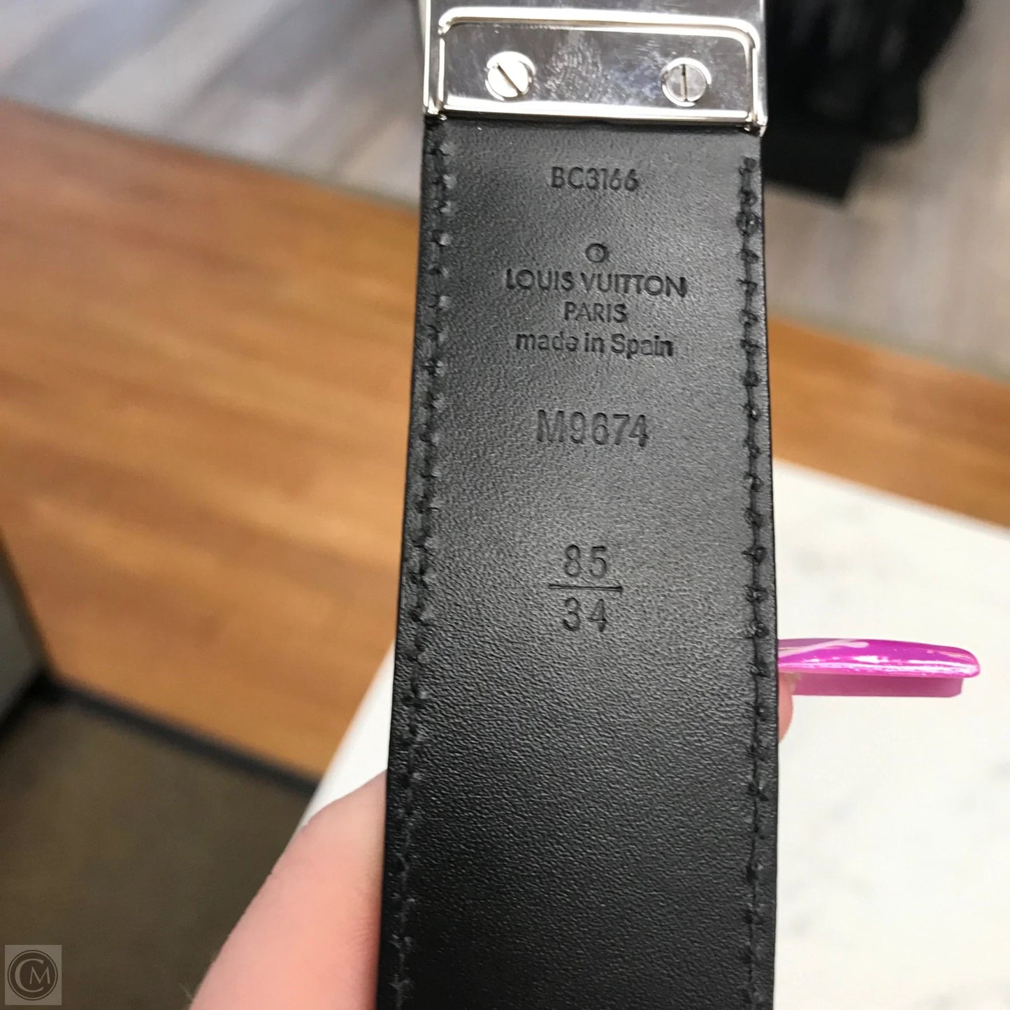 Belt Luxury Designer By Louis Vuitton, Size: Small