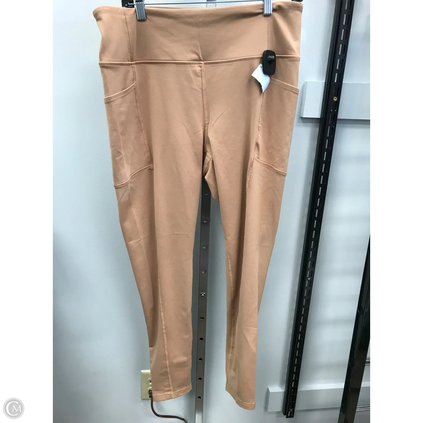 Athletic Leggings By Tek Gear In Tan, Size: Xxl