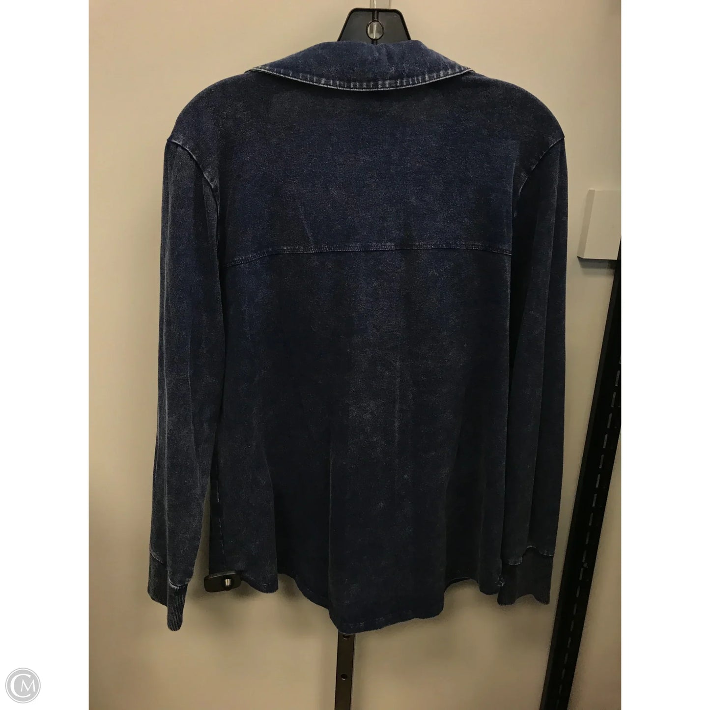 Top Long Sleeve By Soft Surroundings In Blue Denim, Size: M