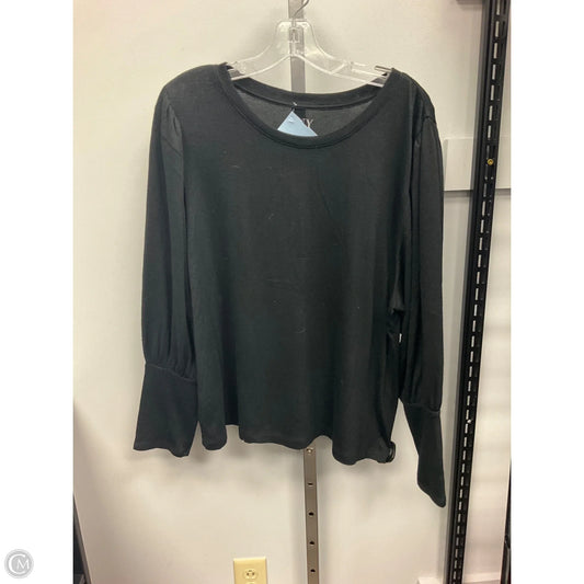 Top Long Sleeve By New York And Co In Black, Size: Xl