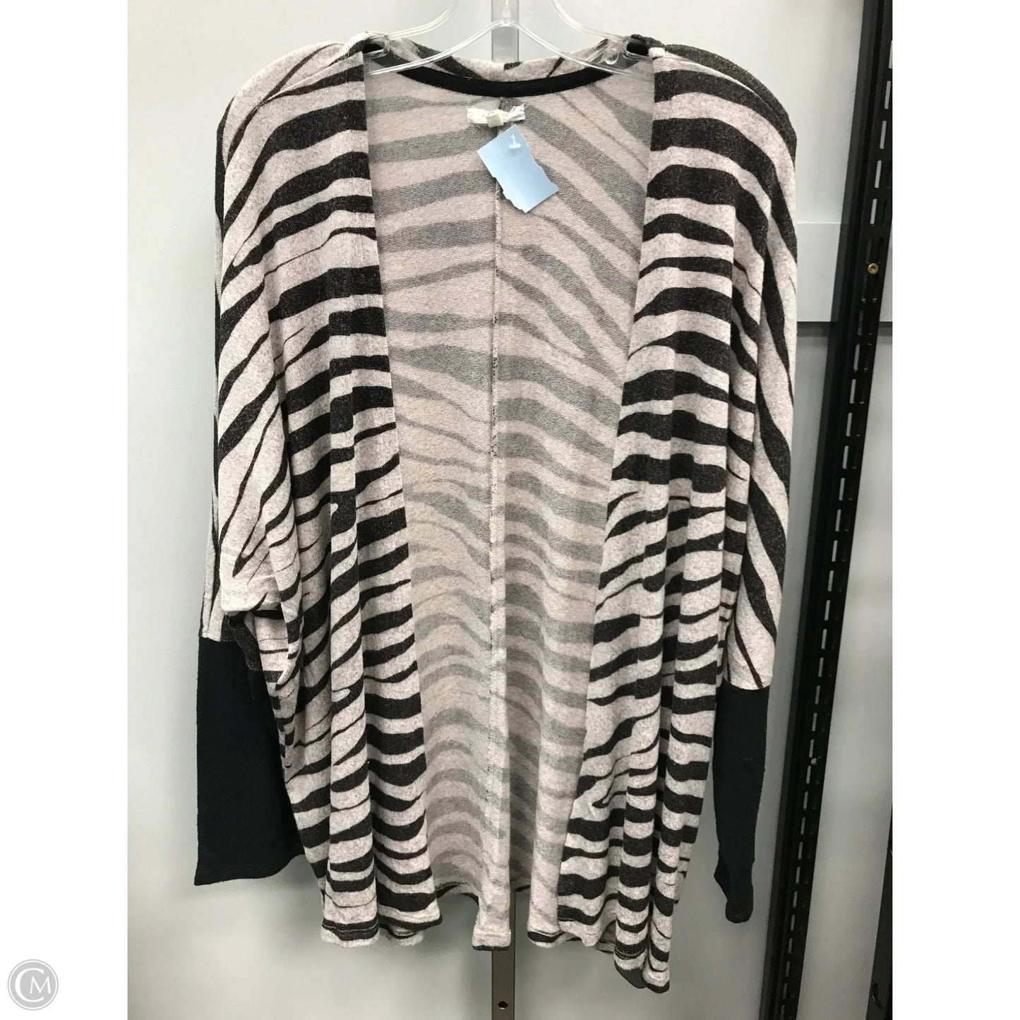 Sweater Cardigan By Maurices In Striped Pattern, Size: Xl