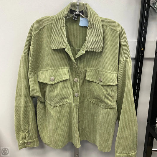 Top Long Sleeve By Forever 21 In Green, Size: 2x