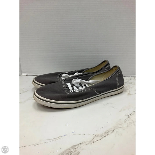 Shoes Sneakers By Vans In Grey, Size: 9.5