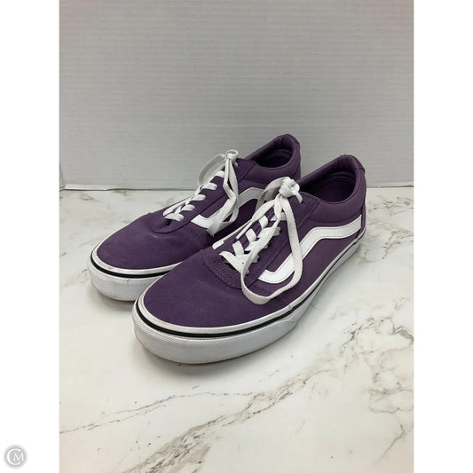 Shoes Sneakers By Vans In Purple, Size: 9.5