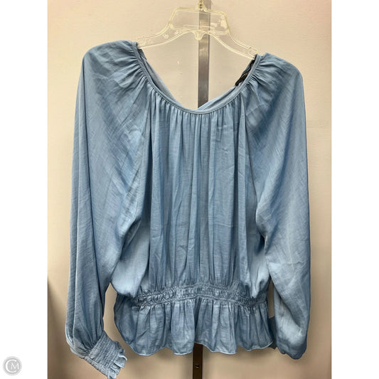Top Long Sleeve By Marc New York In Blue, Size: Xl