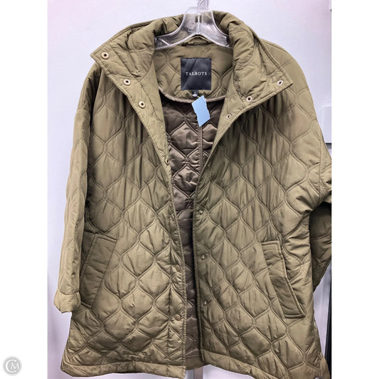 Jacket Puffer & Quilted By Talbots In Green, Size: Xs