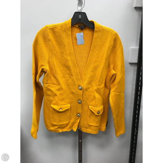 Sweater Cardigan By Talbots In Yellow, Size: Xs