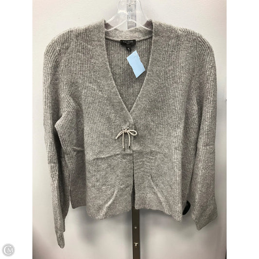 Sweater Cardigan By Talbots In Grey, Size: Mp