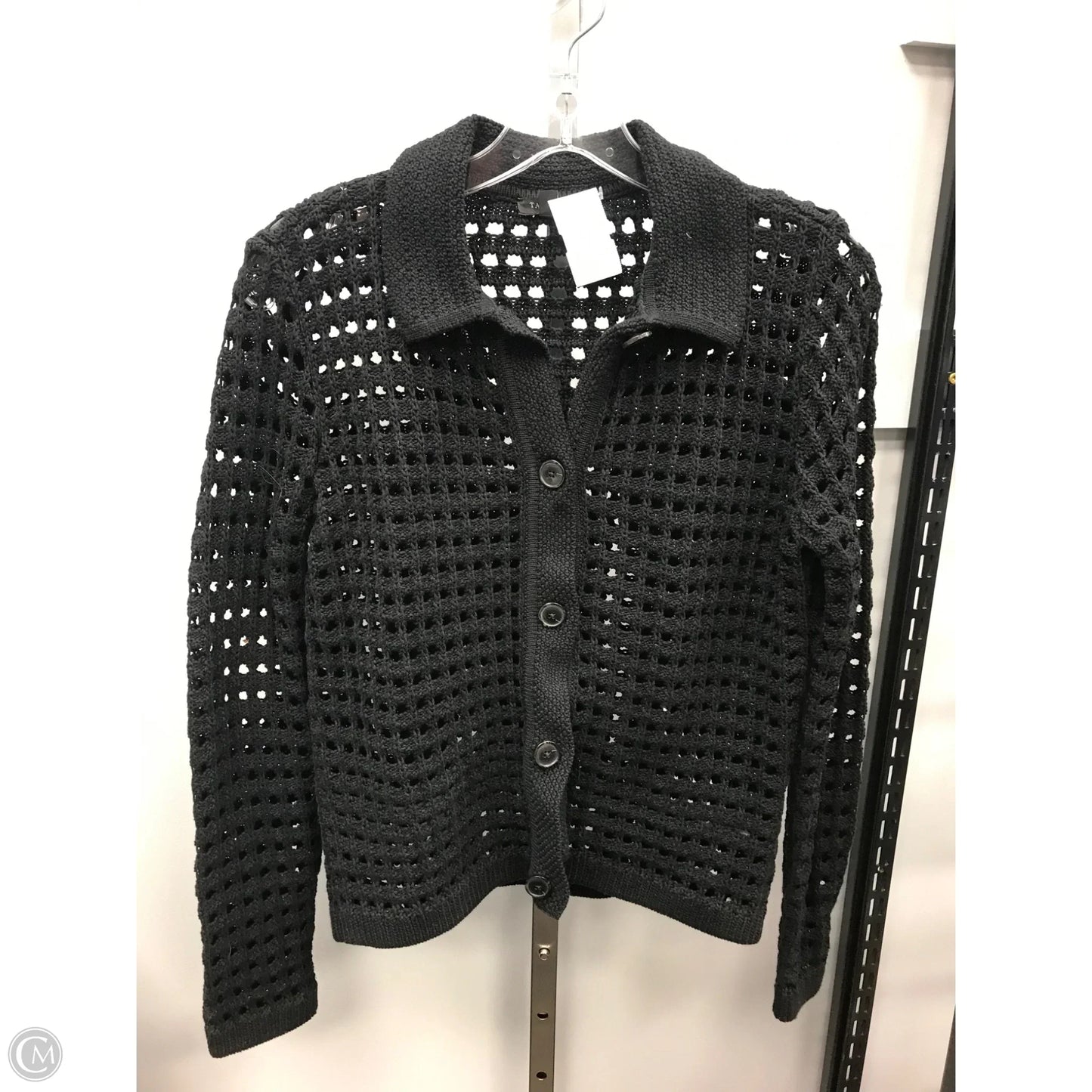 Sweater Cardigan By Talbots In Black, Size: Sp