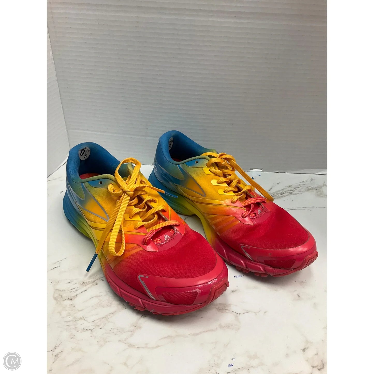Shoes Athletic By Brooks In Rainbow Print, Size: 9.5